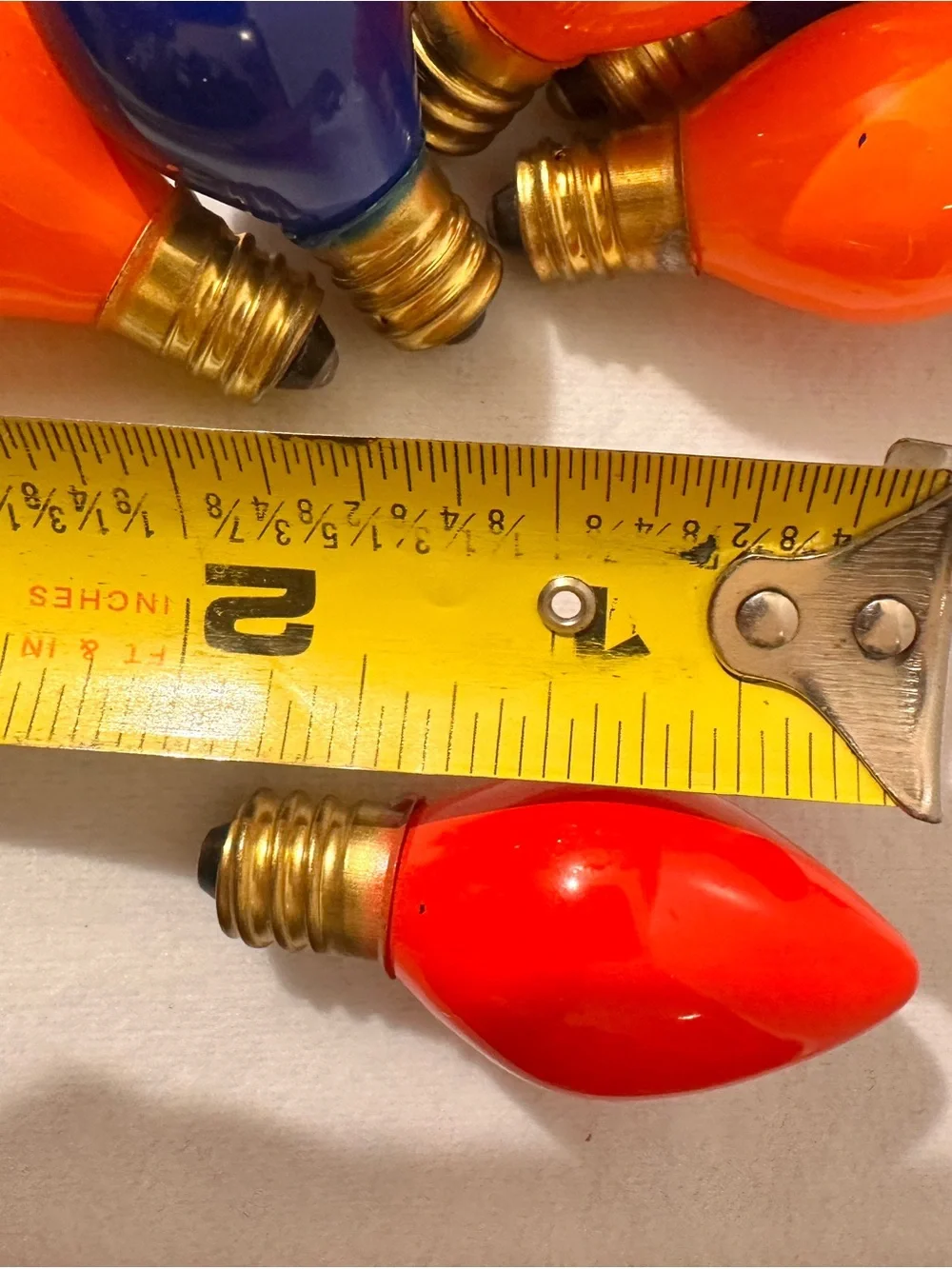 Vintage Lot Of C-7  Christmas Light Bulbs 30 UNTESTED Bulbs